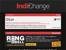 Tablet Screenshot of indichange.org